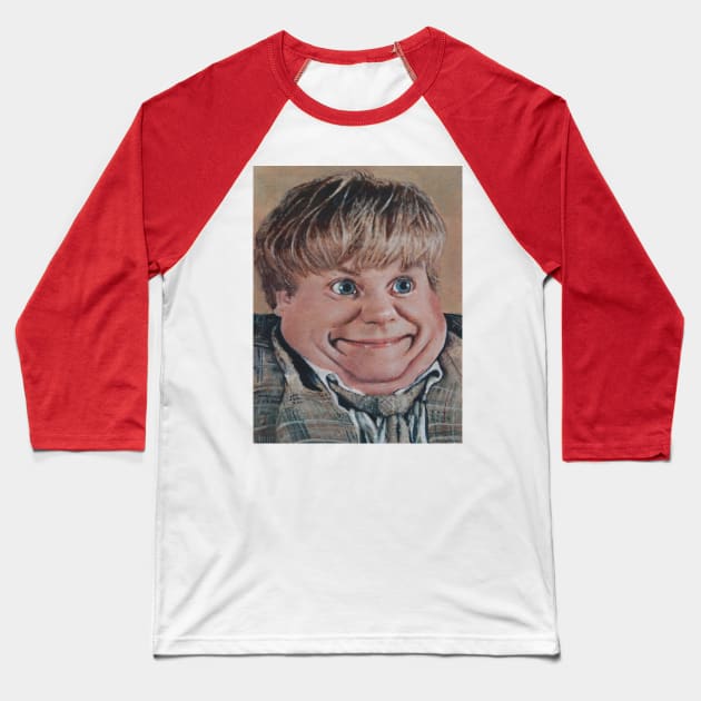 Chris Farley | Liquified Tommy Boy Surreal Picture | Portrait of Chris Farley Pop Art | Painting By Tyler Tilley Baseball T-Shirt by Tiger Picasso